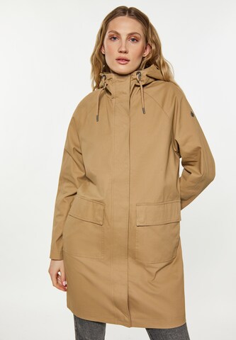 Parka mi-saison DreiMaster Vintage en beige : devant