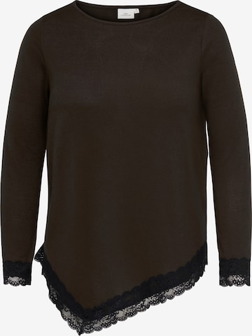 T-shirt 'CARALBA' ONLY Carmakoma en marron : devant