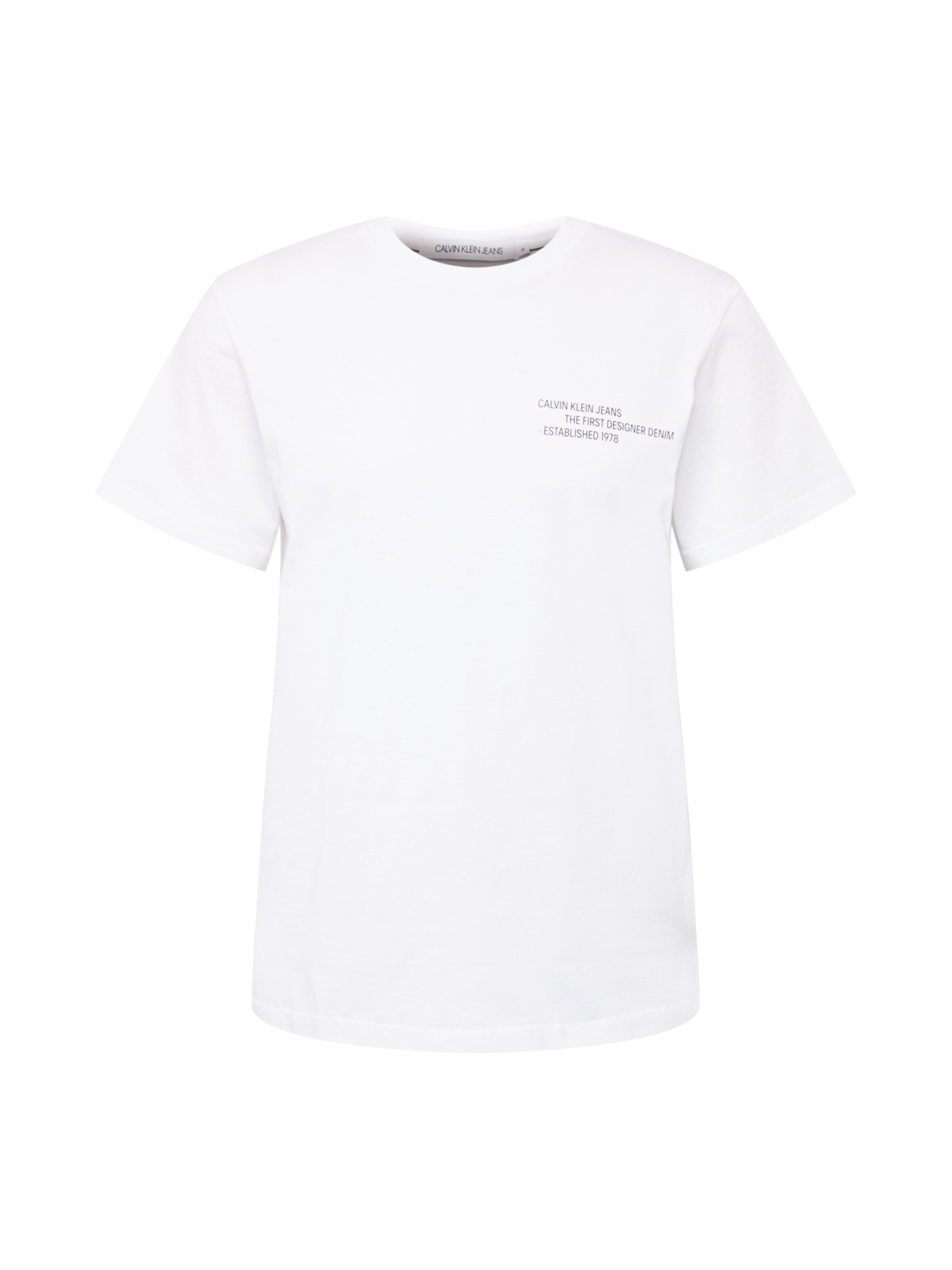 Männer Shirts Calvin Klein Jeans T-Shirt in Weiß - LN58625 Männer Shirts Calvin Klein Jeans T-Shirt in Weiß - LN58625