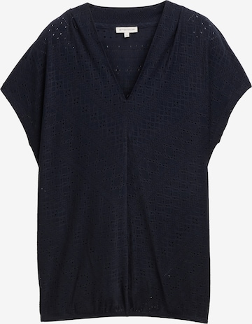 zils TOM TAILOR T-Krekls: no priekšpuses