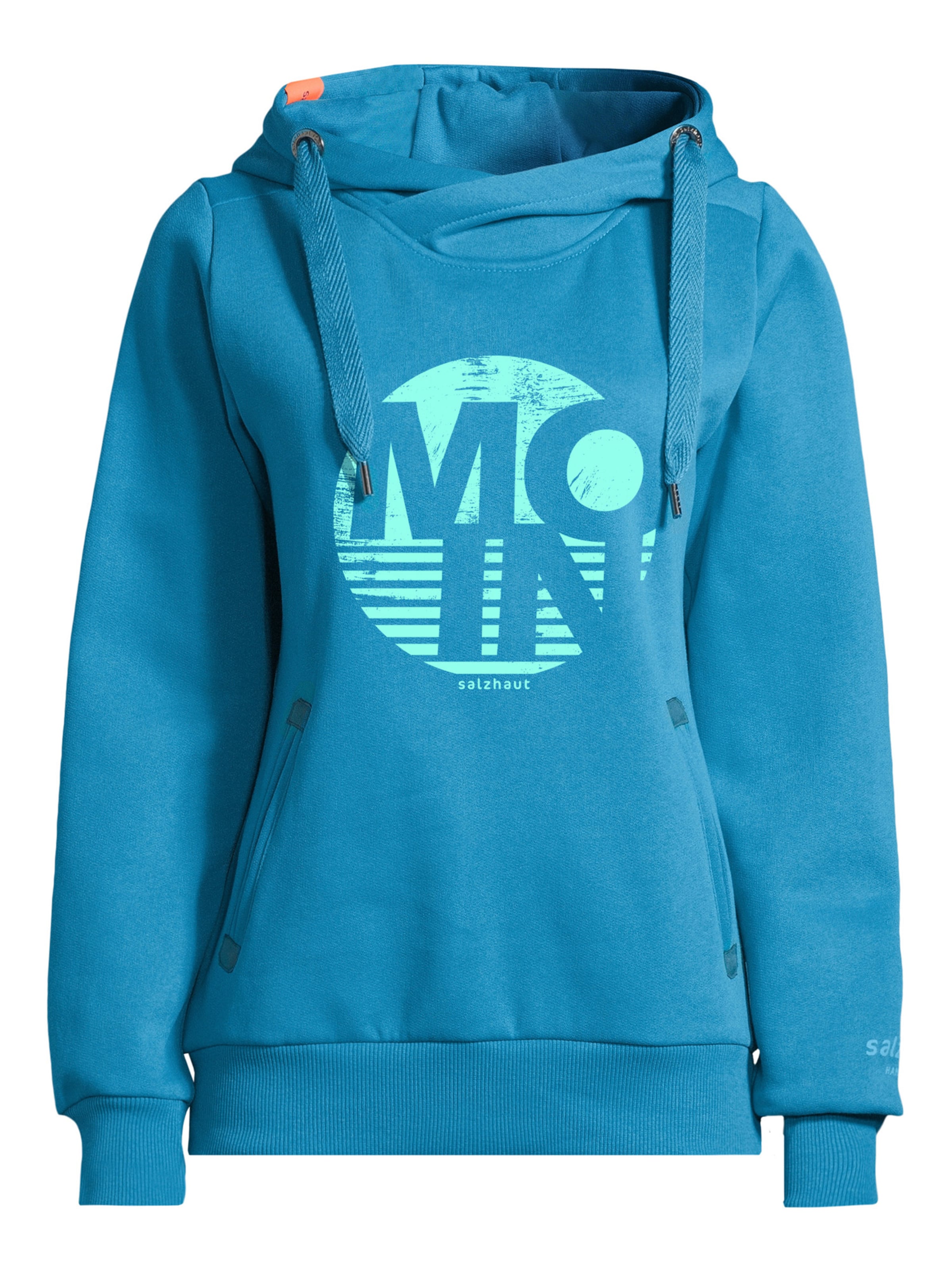 salzhaut Sweatshirt 'Sünn - Moin Rund' in Blauw: voorkant
