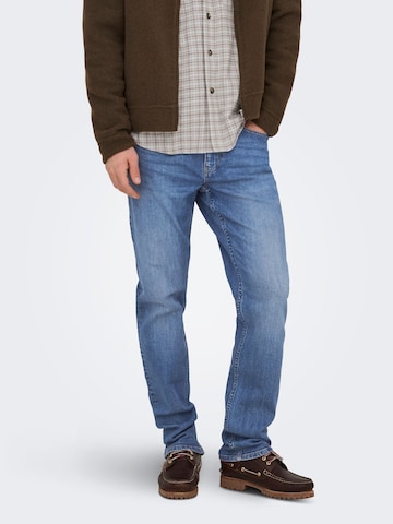 Only & Sons Regular Jeans 'ONSWolf' in Blauw: voorkant