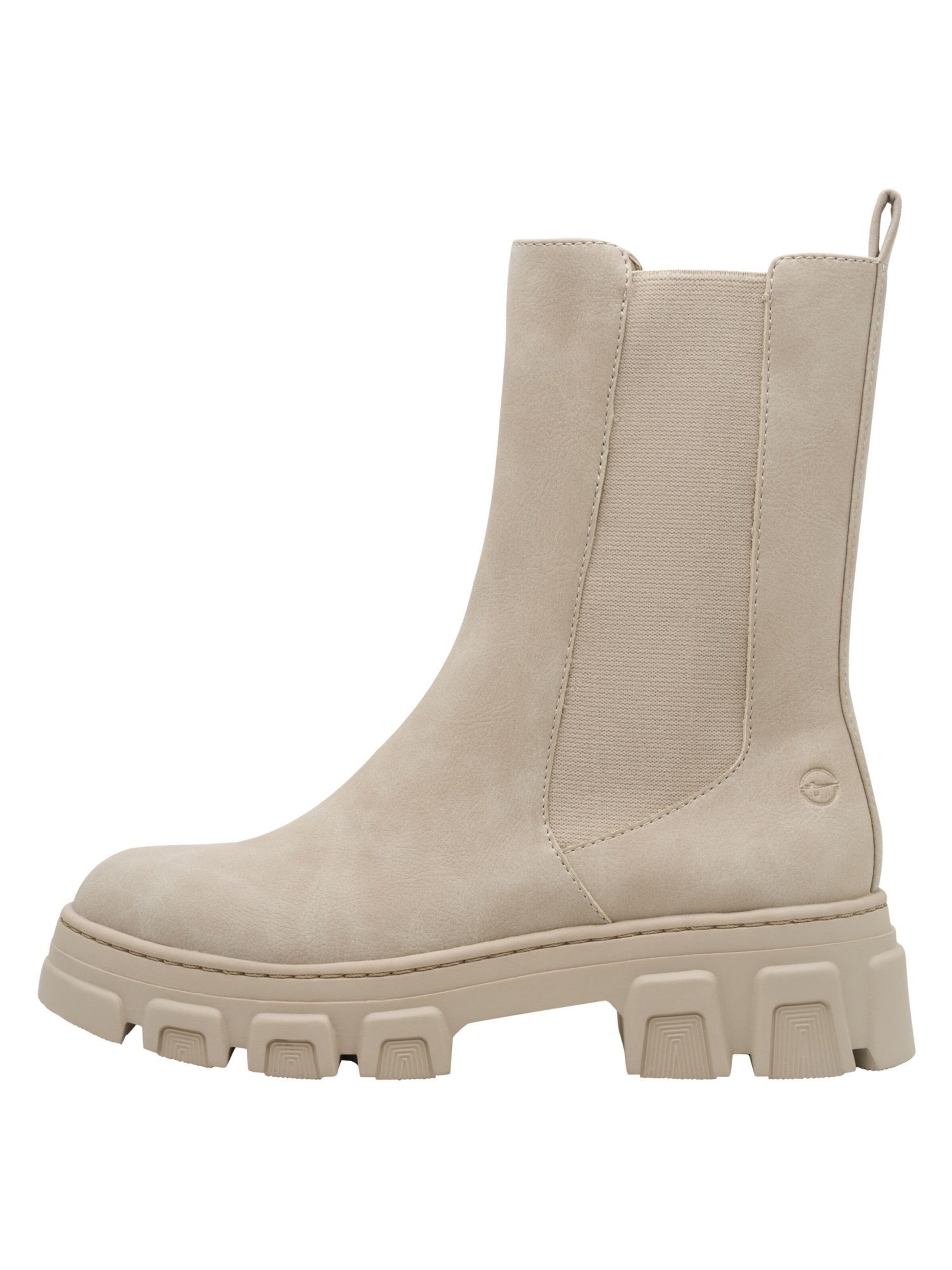 Tamaris Chelsea boots in Beige