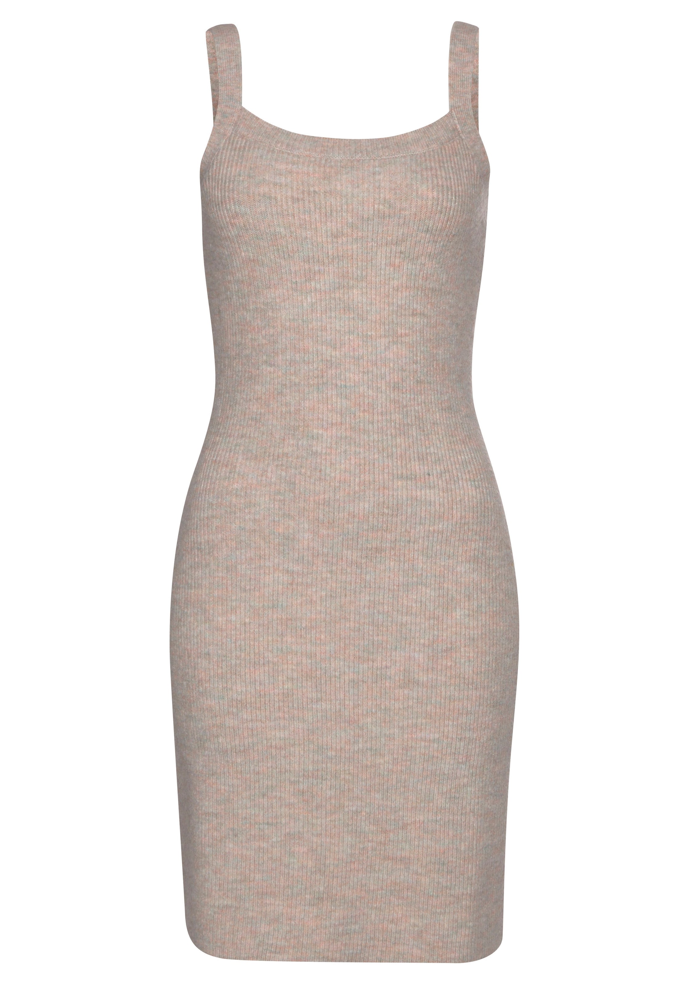 Robes en maille LASCANA en beige : devant