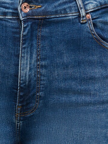 ONLY Carmakoma Slimfit Jeans 'CARCELINE' in Blauw