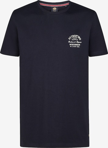 T-Shirt Petrol Industries en bleu : devant