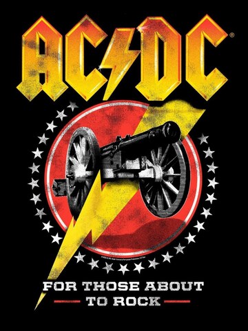 Maglietta 'AC/DC For those about to rock new  T-Shirt' di AC/DC in nero