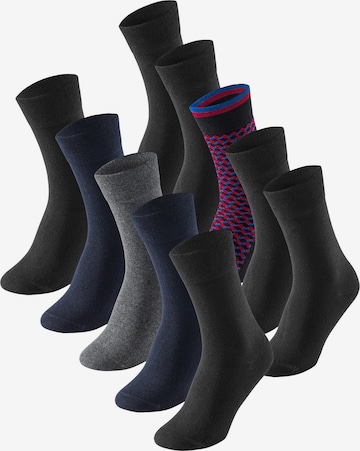 SCHIESSER Socks ' Cotton Fit ' in Mixed colors: front