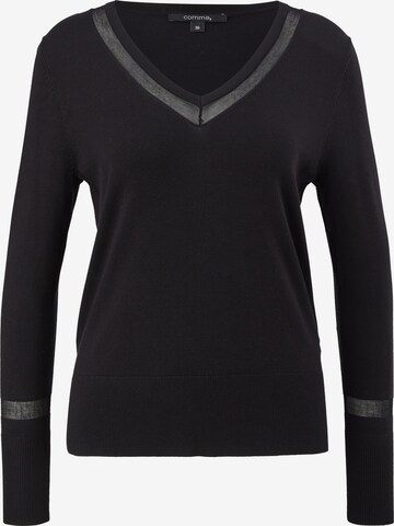 Pull-over COMMA en noir : devant