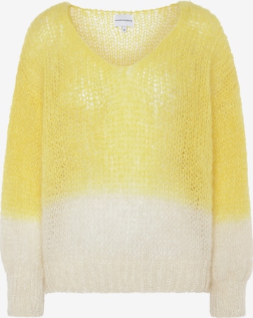 americandreams Pullover i overstørrelse 'Milana 2-Colored' i gul: forside