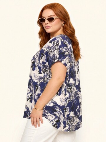 Shape Of You Blouse in Blauw