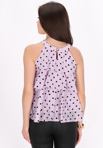 faina - Blusa 'Fashion Look' em roxo