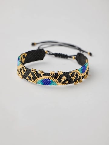 Braccialetto 'Mystic Eye Miyuki' di THE GEM STORIES JEWELRY in nero