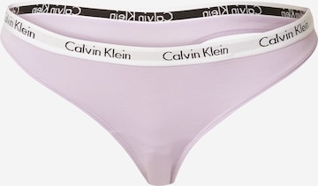 Calvin Klein Underwear Tanga 'CAROUSEL' – fialová: přední strana