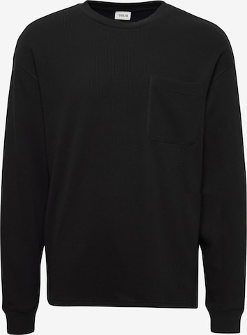!Solid Sweatshirt 'Halwest' in Black: front