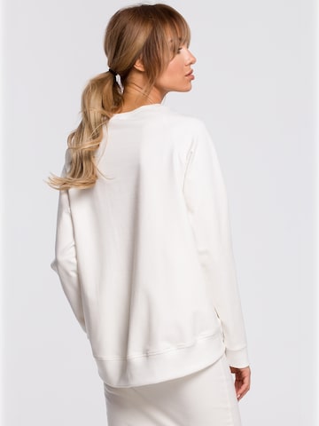 made of emotion Sweatshirt in Beige