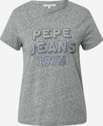 pelēks Pepe Jeans T-Krekls 'BIBIANA': no priekšpuses