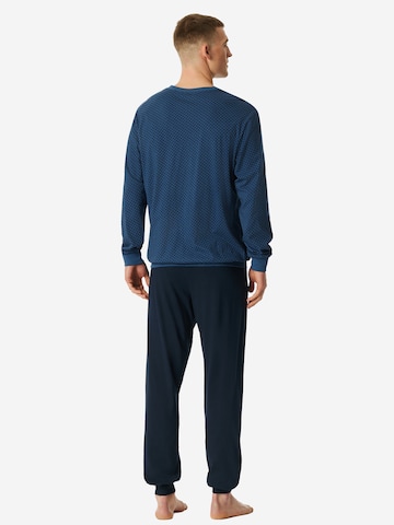 SCHIESSER Pyjama lang 'Comfort Essentials' in Blau
