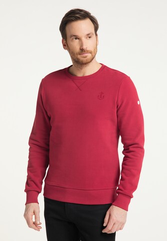 DreiMaster Maritim Sweatshirt in Red: front