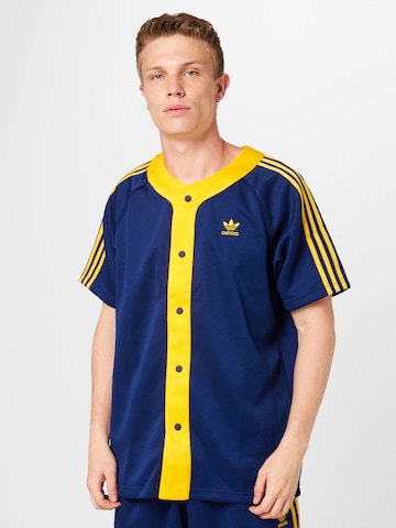 ADIDAS ORIGINALS Regular fit Риза 'Adicolor Classics+' в синьо: отпред