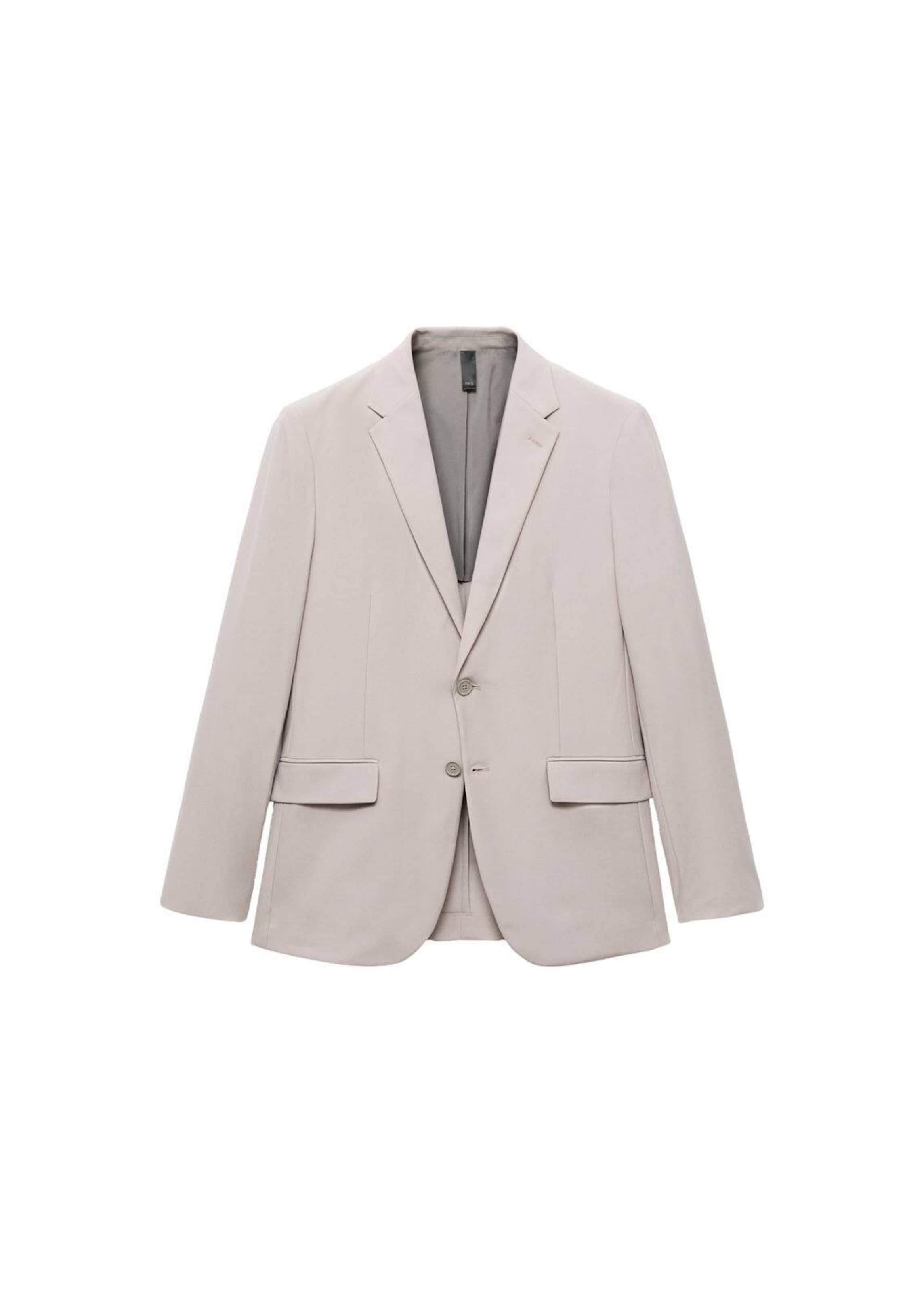 MANGO MAN Regular fit Suit Jacket in Beige: front