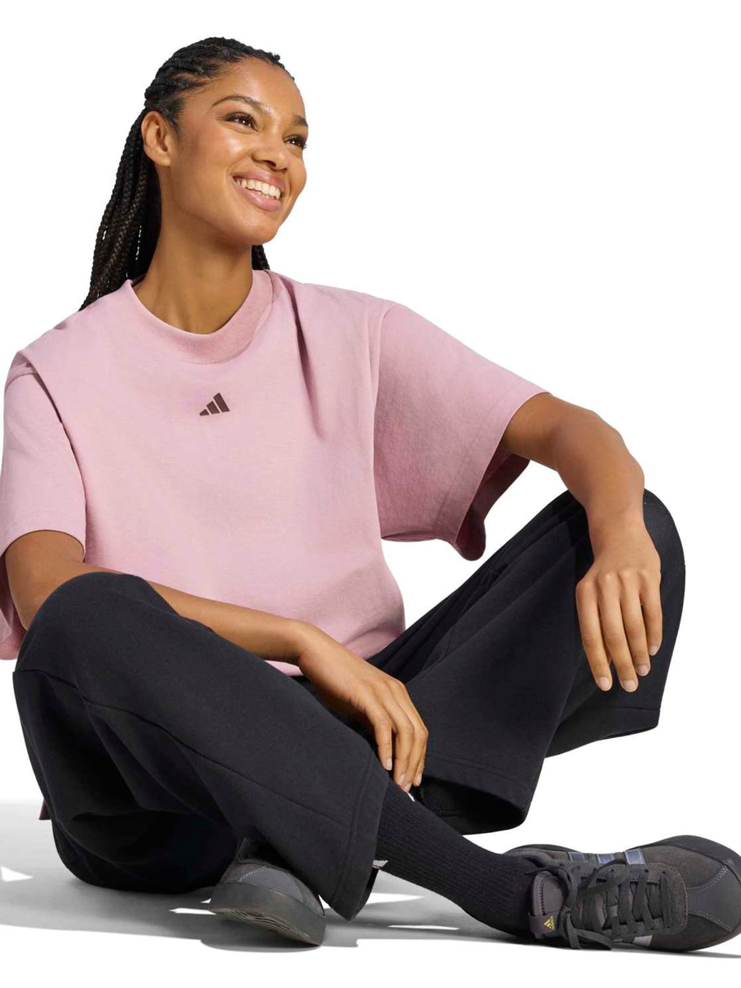 ADIDAS SPORTSWEAR - Camisa funcionais 'Studio' em roxo