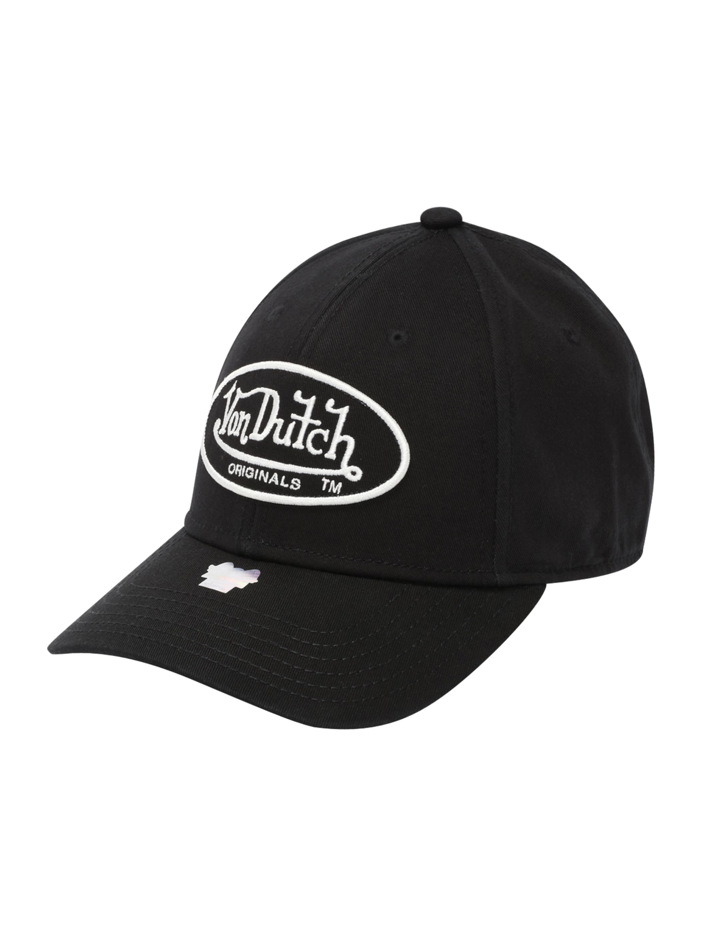 Cappello da baseball 'Denver' di Von Dutch Originals in nero: frontale