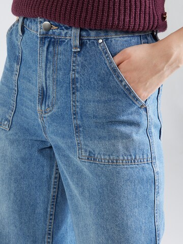 Wide leg Jeans 'ANNELIESE' di VILA ROUGE EDIT in blu
