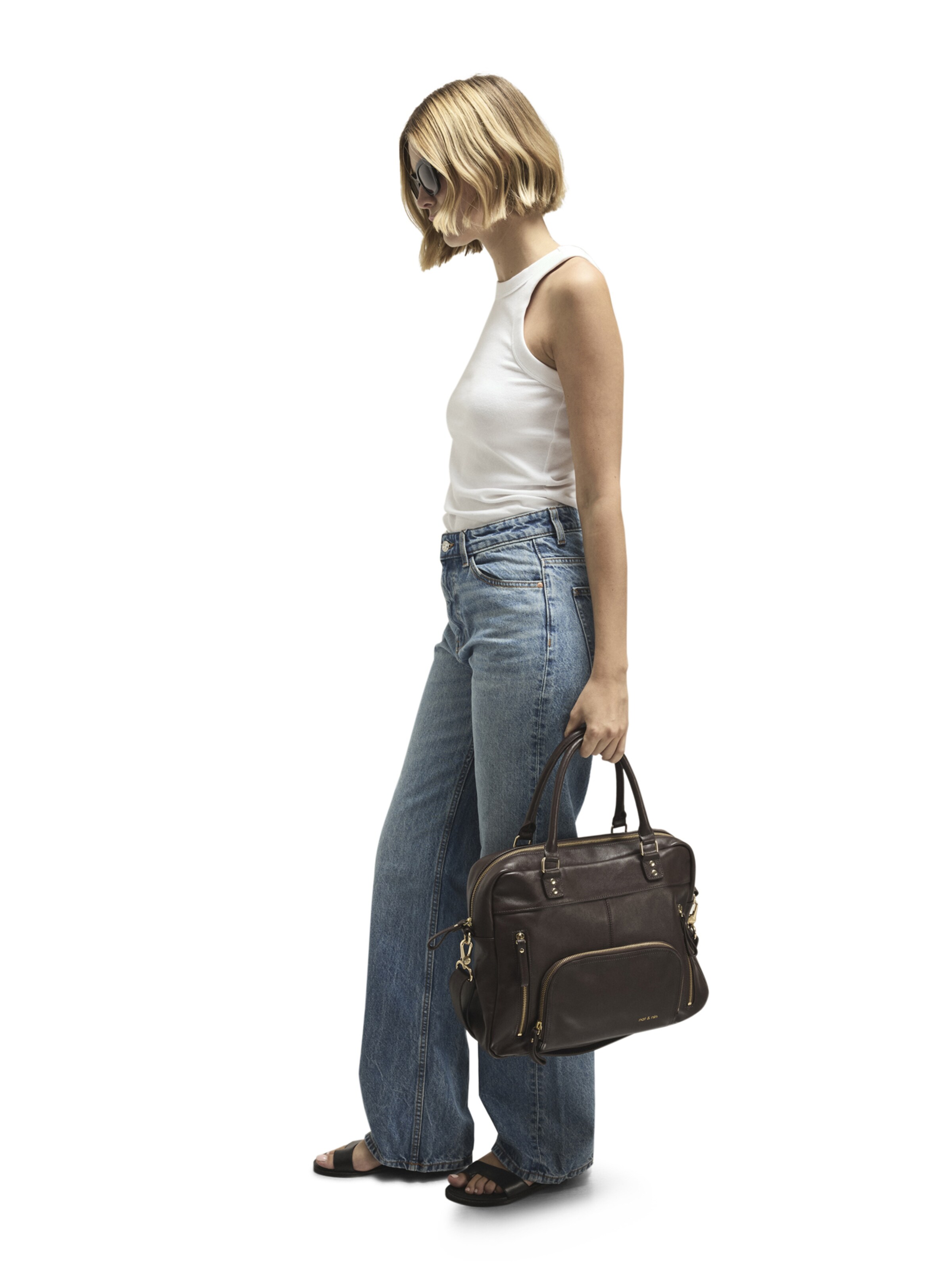 Sac bandoulière 'Macy' Nat&Nin en marron