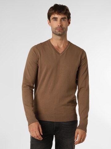 Finshley & Harding Pullover in Braun: Vorderseite