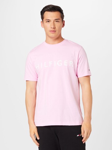 Maglietta di TOMMY HILFIGER in rosa: frontale