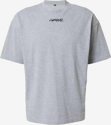 About You x Cyberkongz Shirt 'Nick' in Grey: front