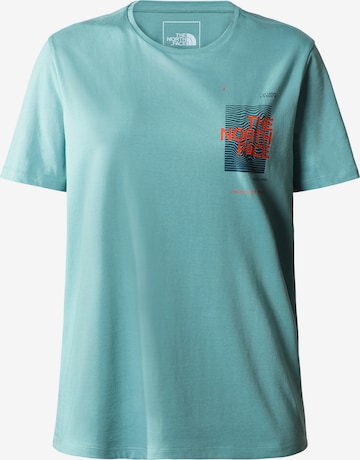 THE NORTH FACE - Camisa 'FOUNDATION' em azul: frente
