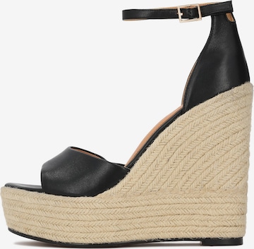 Kazar Sandále - Čierna: predná strana