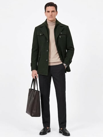 ALLTHEMEN Winterjas 'Mantelatem' in Groen