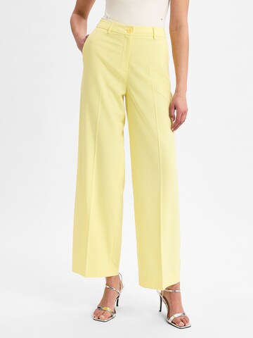 MORE & MORE Wide Leg Hose in Gelb: Vorderseite