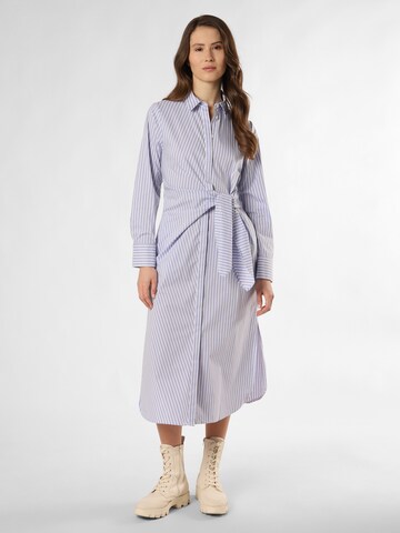 Marie Lund Blusenkleid 'Luna' in Blau: Vorderseite