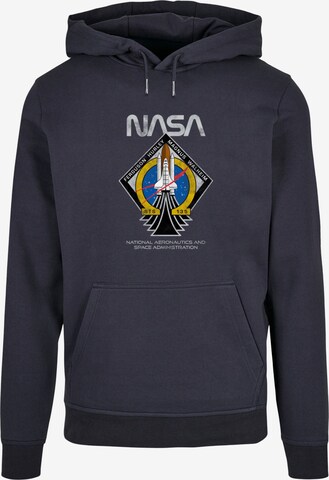 Sweat-shirt 'NASA - STS135' Merchcode en bleu : devant