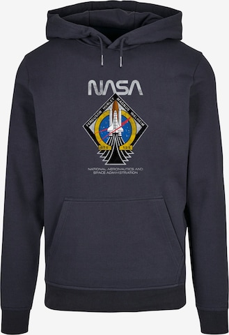 Merchcode Sweatshirt 'NASA - STS135' in Blue: front