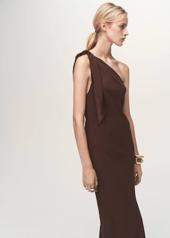 MANGO Evening Dress 'Lazaro' in Brown