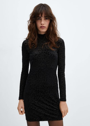 Robe 'Xleo' MANGO en noir : devant