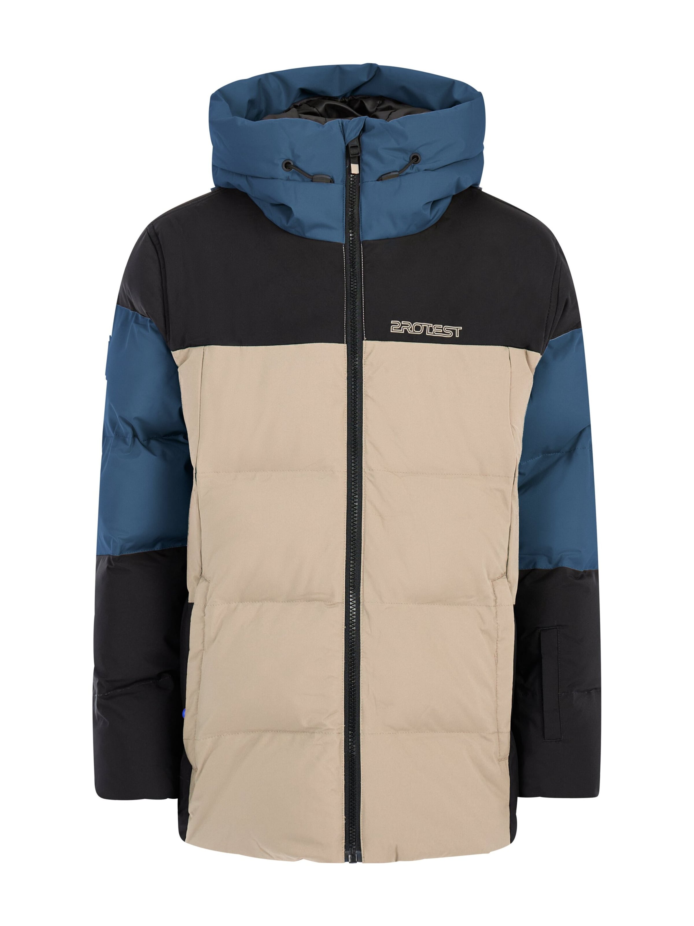 PROTEST Athletic Jacket 'PRTJustin JR' in Brown: front