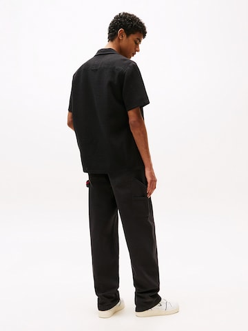 Tommy Jeans Regular fit Button Up Shirt in Black