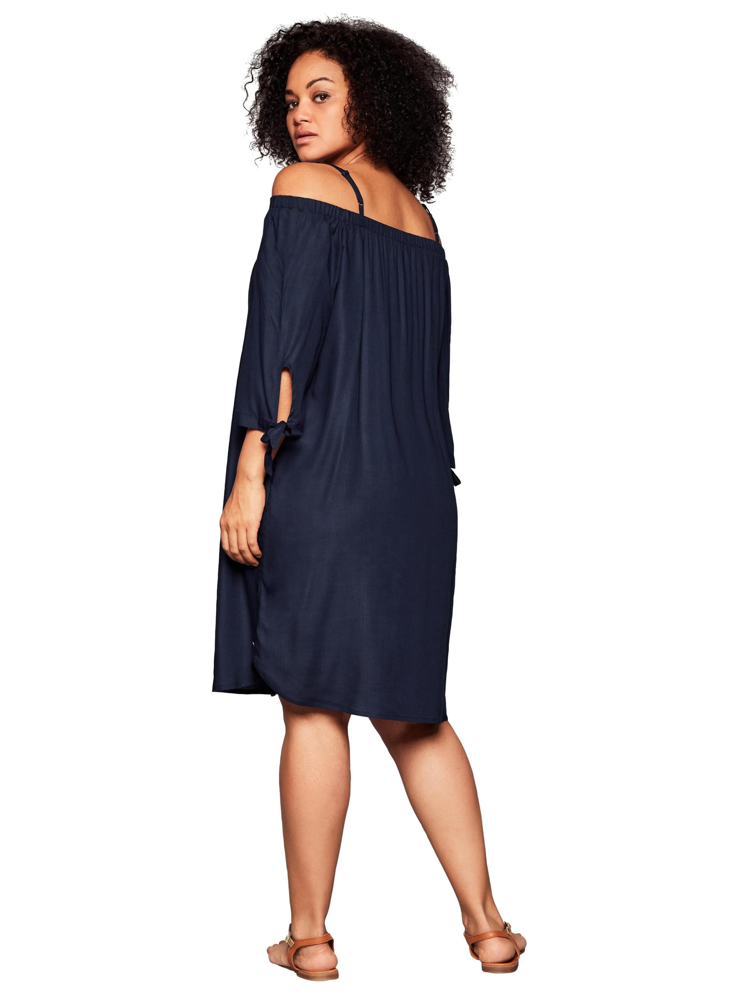 SHEEGO - Vestido de playa en azul