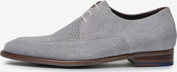 Floris van Bommel Lace-up shoe 'De Stapper 50' in Blue: front