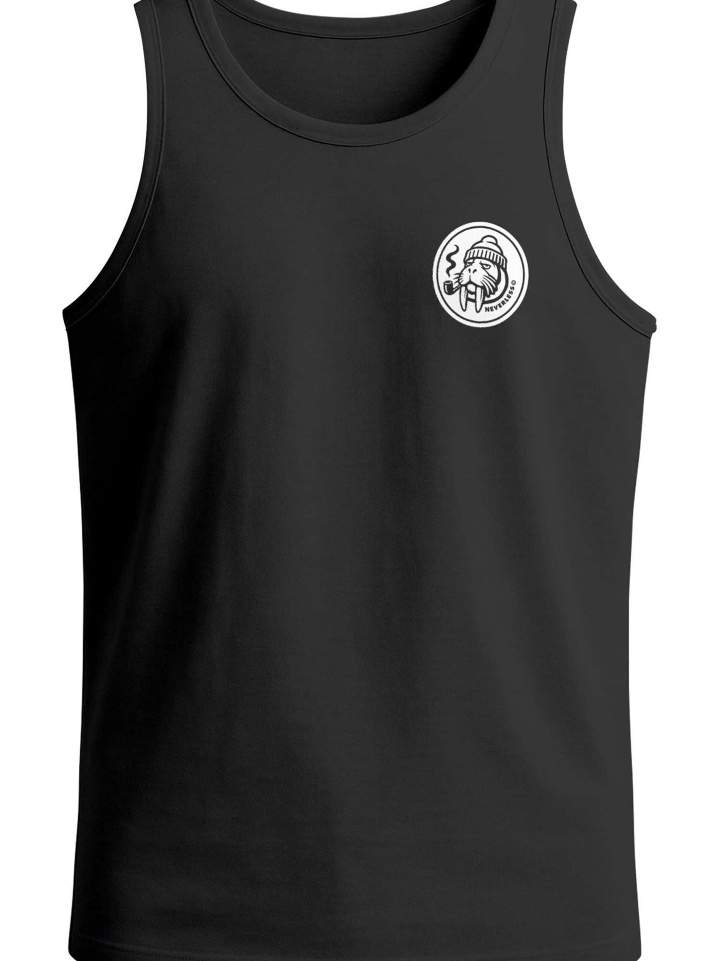 Neverless Shirt 'Walross' in Black