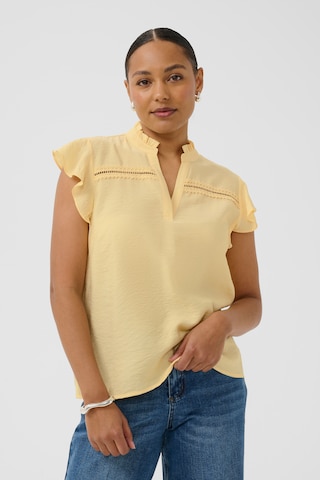 Kaffe - Blusa 'KAsonjSS' em amarelo: frente