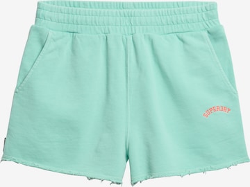 Pantalon Superdry en vert : devant