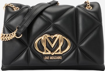 melns Love Moschino Pleca soma: no priekšpuses