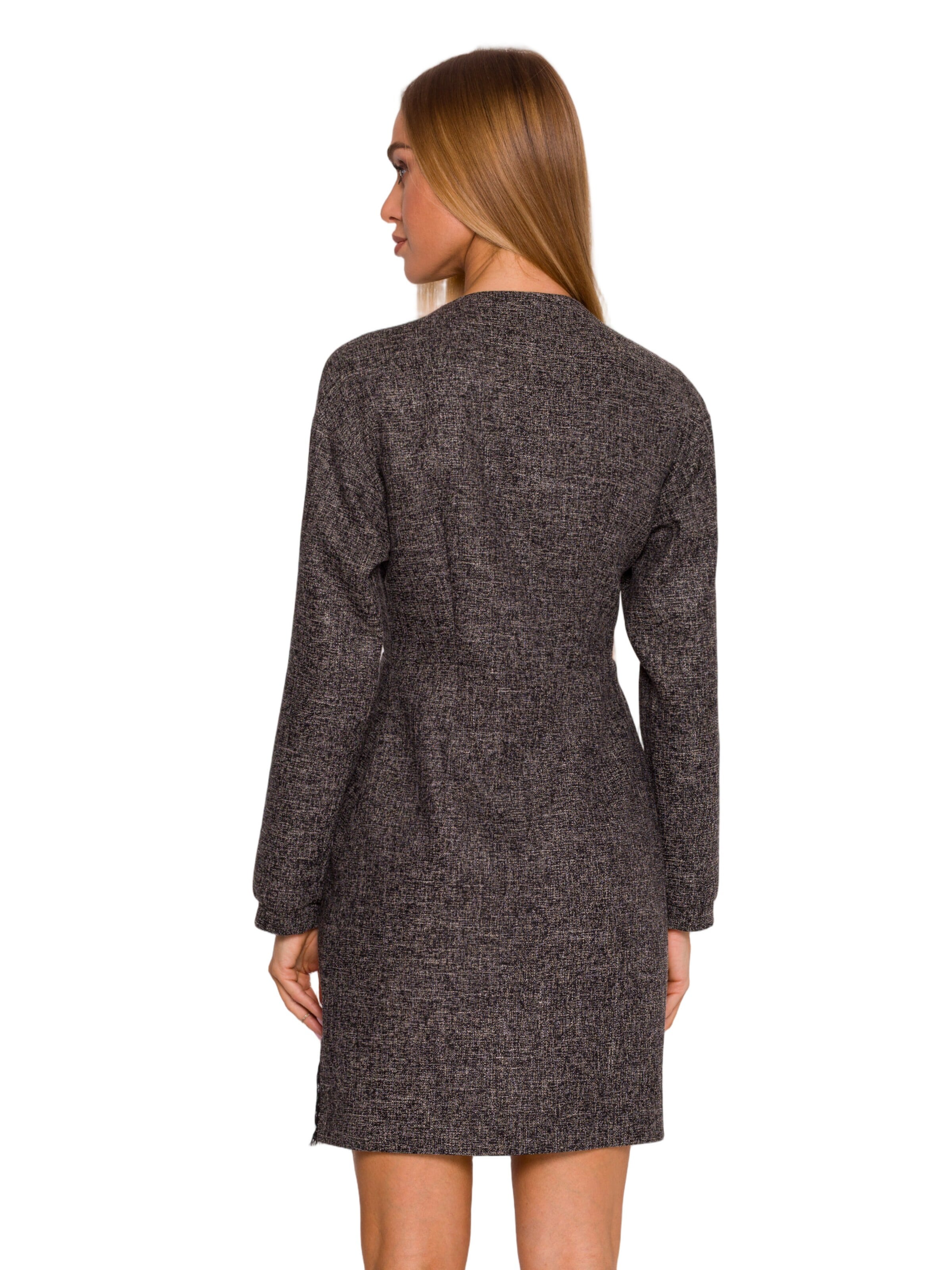 Rochie 'Sukienka tweedowa z koronką' de la made of emotion pe negru